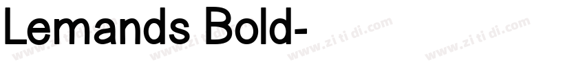 Lemands Bold字体转换